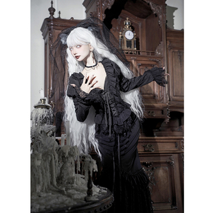 【定金展示】-美人鱼鱼尾裙-肋骨哥特-收腰鱼尾裙-寡妇风修身高腰