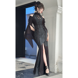 【定金】龙鳞龙纹蛇纹蛇鳞鱼尾裙山海经哥特套装万塔黑纳吉尼