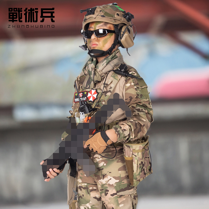 六一儿童迷彩服套装夏令营男女童