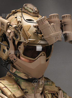 战术兵海豹FAST二代SF战神战术头盔夜视仪面具耳机护目镜套装装备