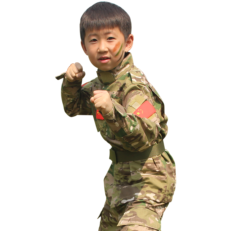 战术兵套服小孩男美式吃鸡迷彩服