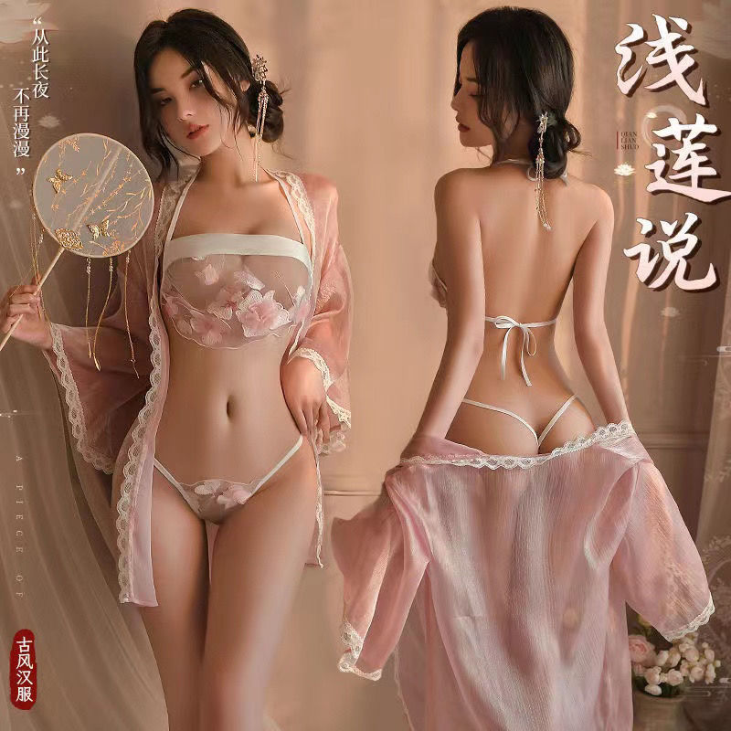古风情趣多款肚兜内衣大码汉服宫廷风新娘睡衣女性感寝服和服旗袍