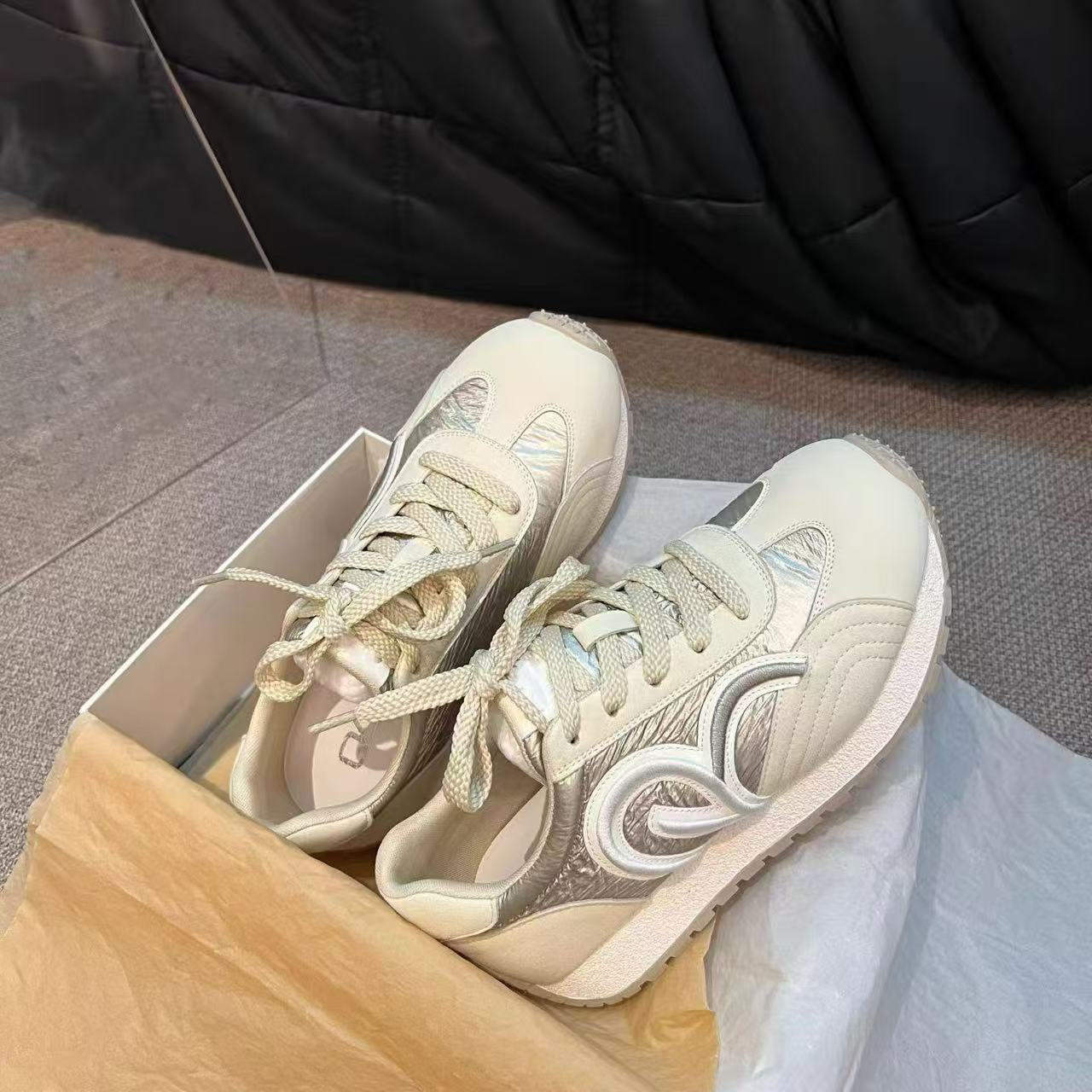 6002 真皮+猪皮 厚底德训休闲运动鞋