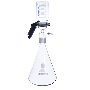 垒固砂芯过滤装置 真空高硼硅玻璃溶剂过滤器 无油真空泵微孔滤膜过滤器大容量微量抽滤装置500 1000 2000ml