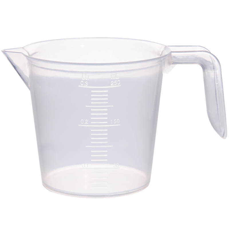 垒固直把塑料量杯 塑料量杯带盖量杯塑料烧杯pp加厚材质 直柄量杯 50ml/100/250/500/1000/2000/3000/5000ml