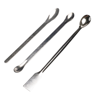 不锈钢药勺 单头双头称量勺试剂勺微量套装取样勺16cm 18cm 20cm 22cm 25cm