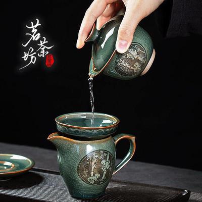 功夫茶具套装送礼茶杯2025新款高端茶具套装泡茶专用一整套茶百道