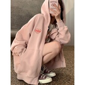 外套爆款 卫衣秋冬开衫 高端加绒加厚女装 商场专柜撤回高端爆款