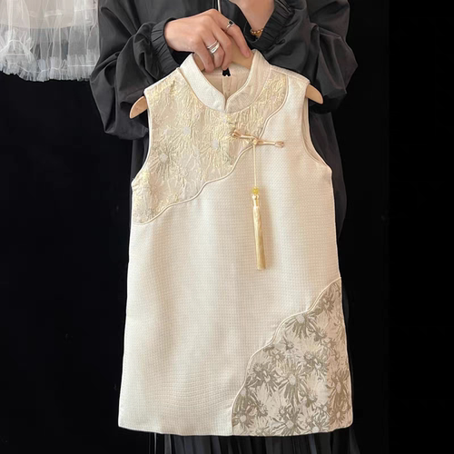 女童旗袍裙2025新款儿童中国风汉服宝宝古装连衣裙女孩唐装拜年服