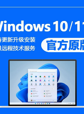 正版win10电脑系统重装专业版windows11纯净家庭版远程安装w7升级