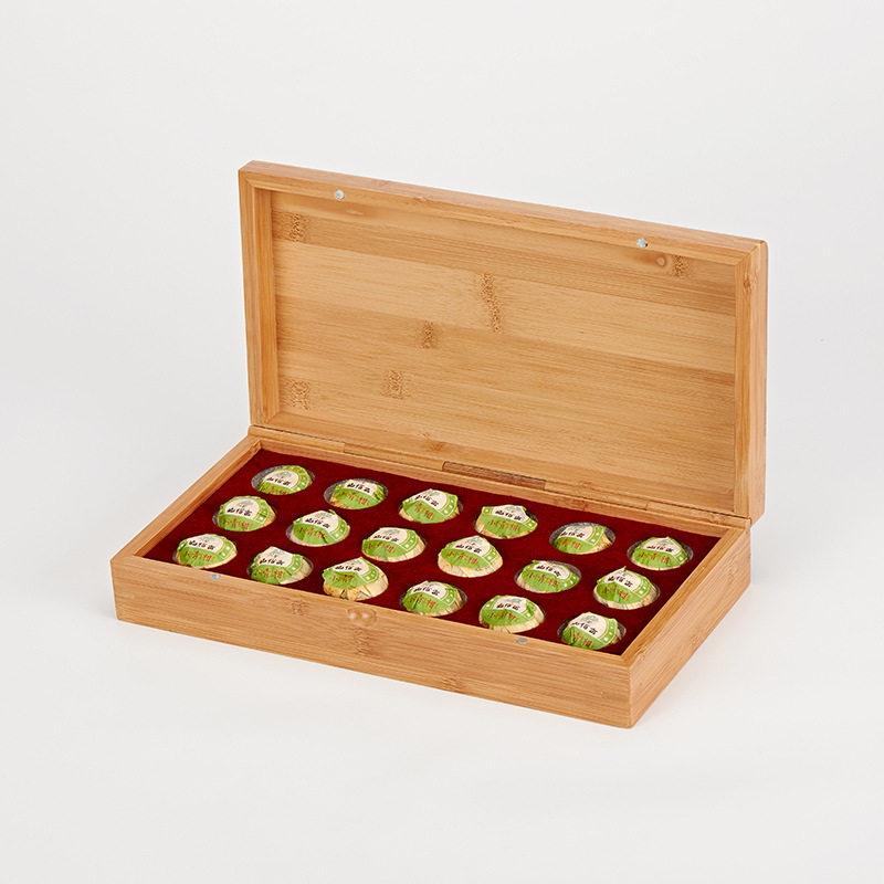 新高档茶叶礼盒小青柑包装盒 新品小青柑包装礼盒竹盒包装厂家直