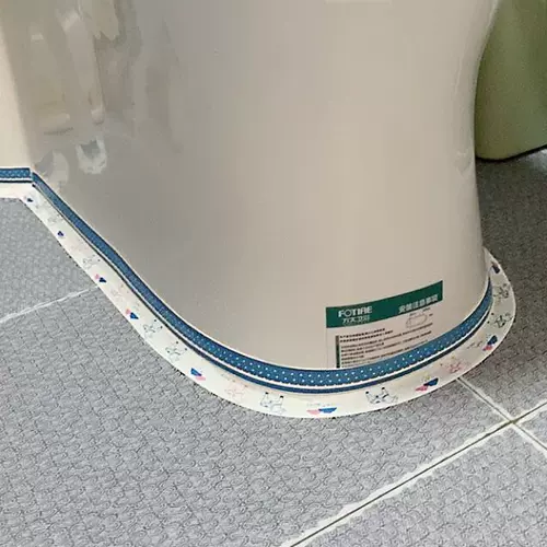 Туалет, наклейки, современный ковер, простой и элегантный дизайн