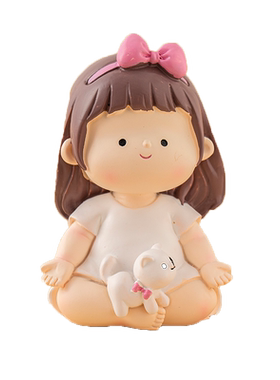 可爱创意瑜伽女孩摆件玄关