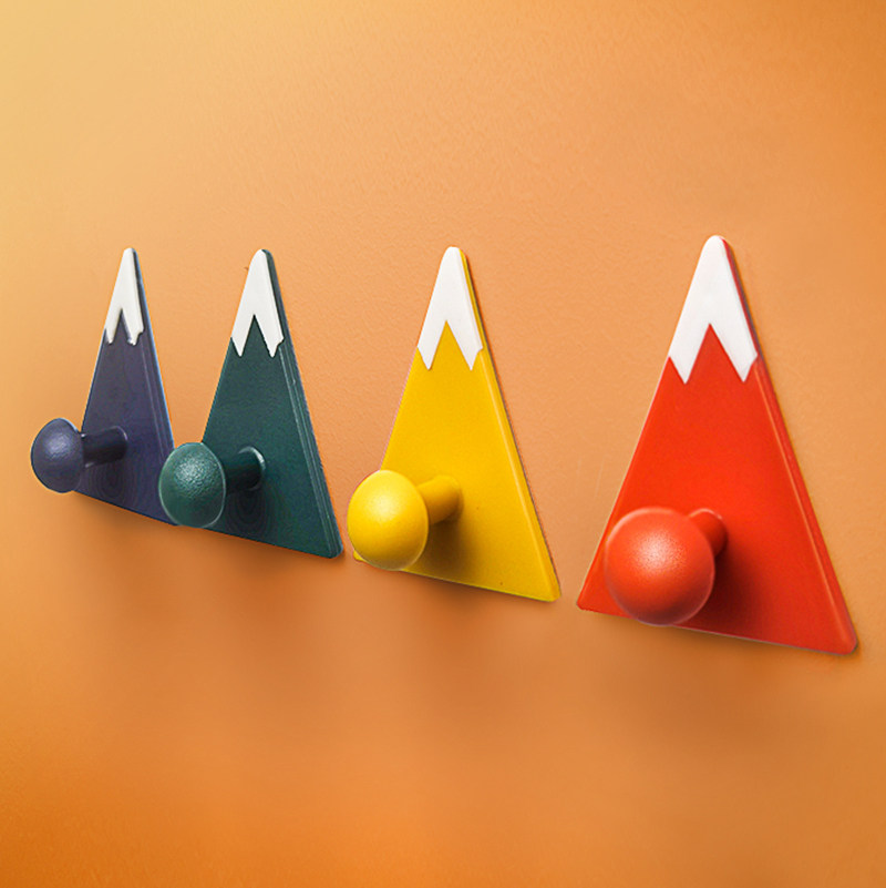 富士山挂钩墙上装饰强力无痕免打孔挂钩客厅墙壁粘钩卧室房间墙上