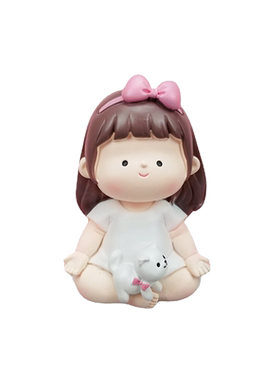 送老师办公室小摆件桌面瑜伽女孩