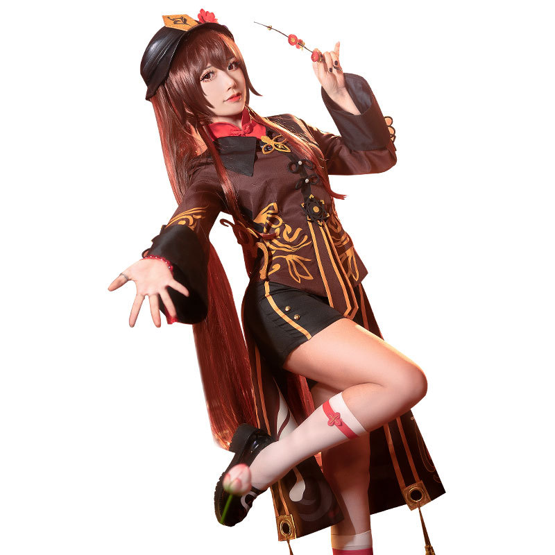 【现货】胡桃cos服原神胡桃cos衣服装胡堂主游戏周边送配饰戒指帽