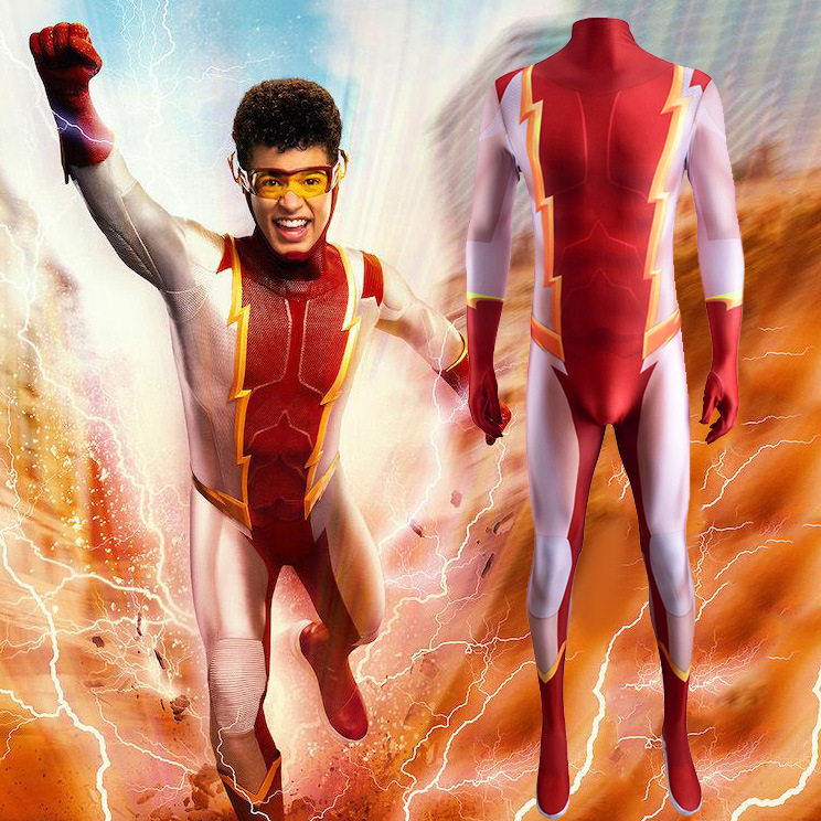 the flash闪电侠第七季巴特艾伦脉冲cosplay万圣节服装外贸服装