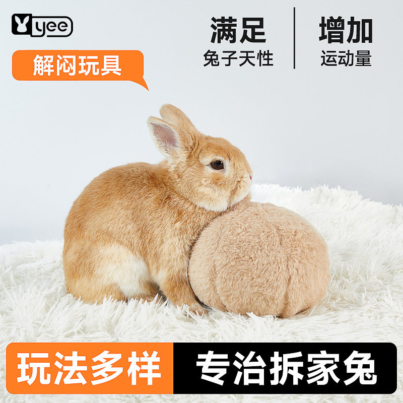 宠物兔子玩具解闷器发情球发泄侏儒兔荷兰猪豚鼠磨爪神器成幼用品