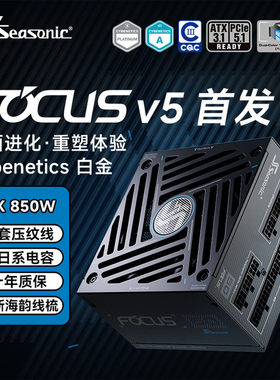 海韵电源FOCUSV5GX850白金全模