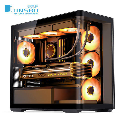 乔思伯D300海景房无立柱MATX曲面
