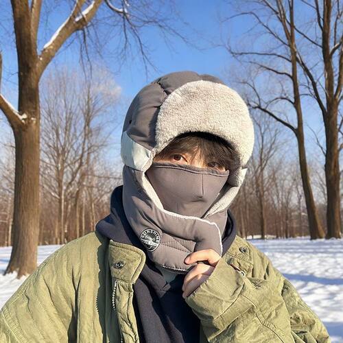 帽子男士滑雪户外护耳防