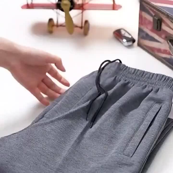 秋冬加绒中老年运动裤宽