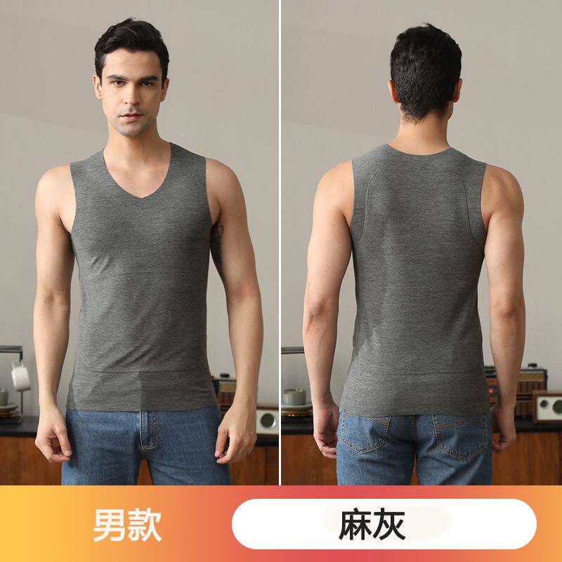 两件贴片秋冬保暖背心男