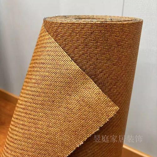 酒店装修草席吊顶藤席墙面装饰席复古窗帘民宿木屋装修材料全屋铺