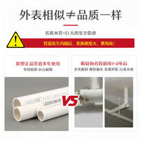 联塑（LESSO）PVC管材PVC-U排水压力管250*8.04米1支（定制）