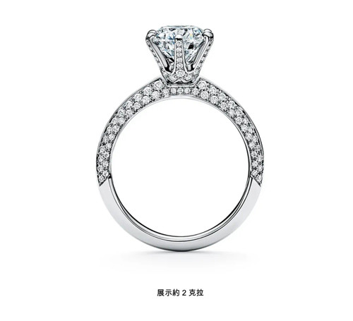 正品IGI培育人工实验室钻石奢品TF款18k白金铂金戒指钻戒婚戒订婚