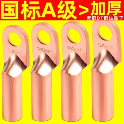 DT国标铜鼻子接线端子压线耳