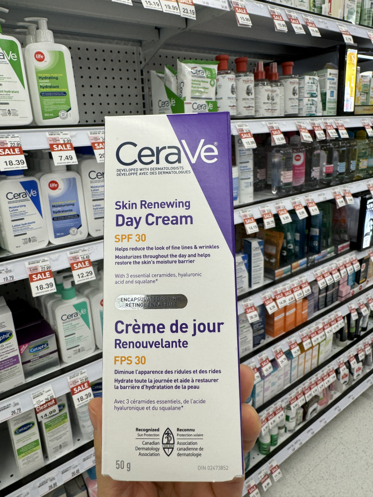 加拿大发货Cerave视黄醇精华SPF30抗衰保湿日霜