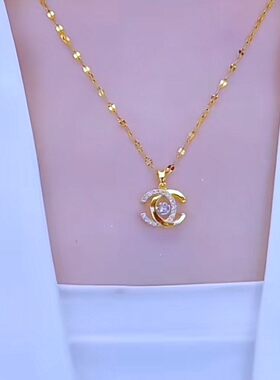 钛钢不掉色项链小众设计感灵动