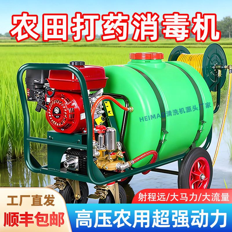 农用汽油手推式喷药机柴油机喷雾机物业消毒机果园消毒高压喷药机