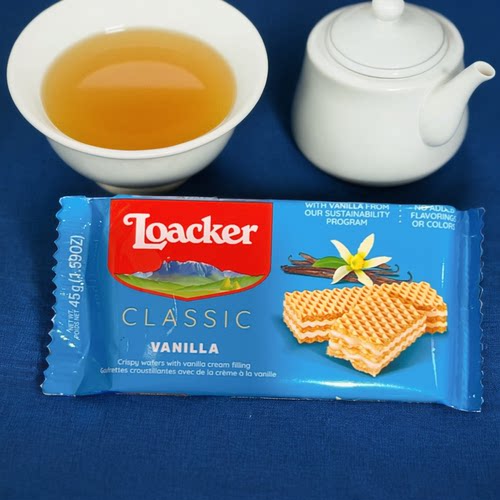 莱家香草味威化饼干独立小包装45克