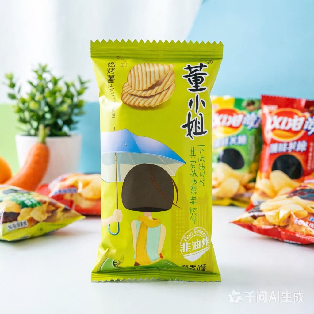 董小姐烘培薯片醇香原味独立小包装儿童休闲零食好吃的美味的食品