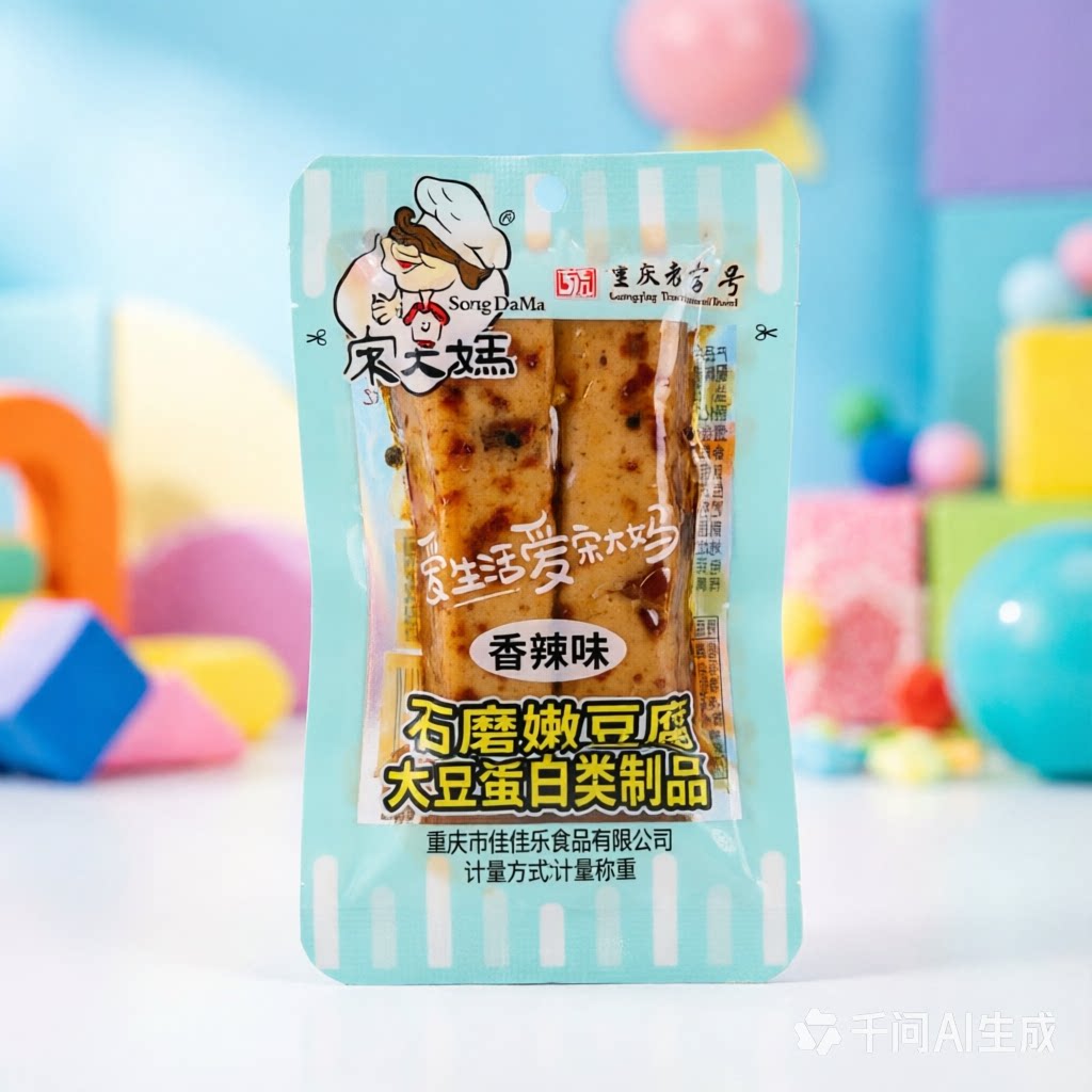宋大妈石磨嫩豆腐香辣味豆干休闲追剧办公室零食重庆特产独立小包