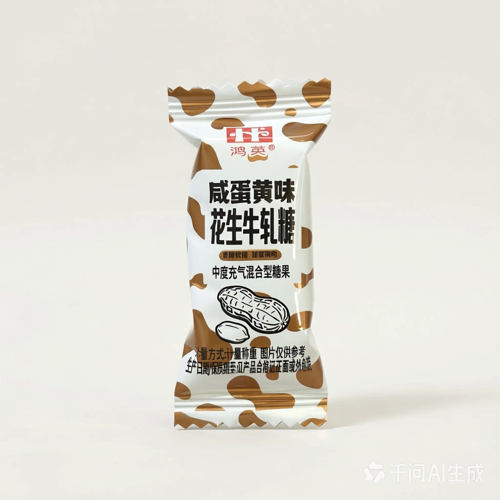 咸蛋黄味牛轧糖香椿软糯甜蜜拥吻传统糖果