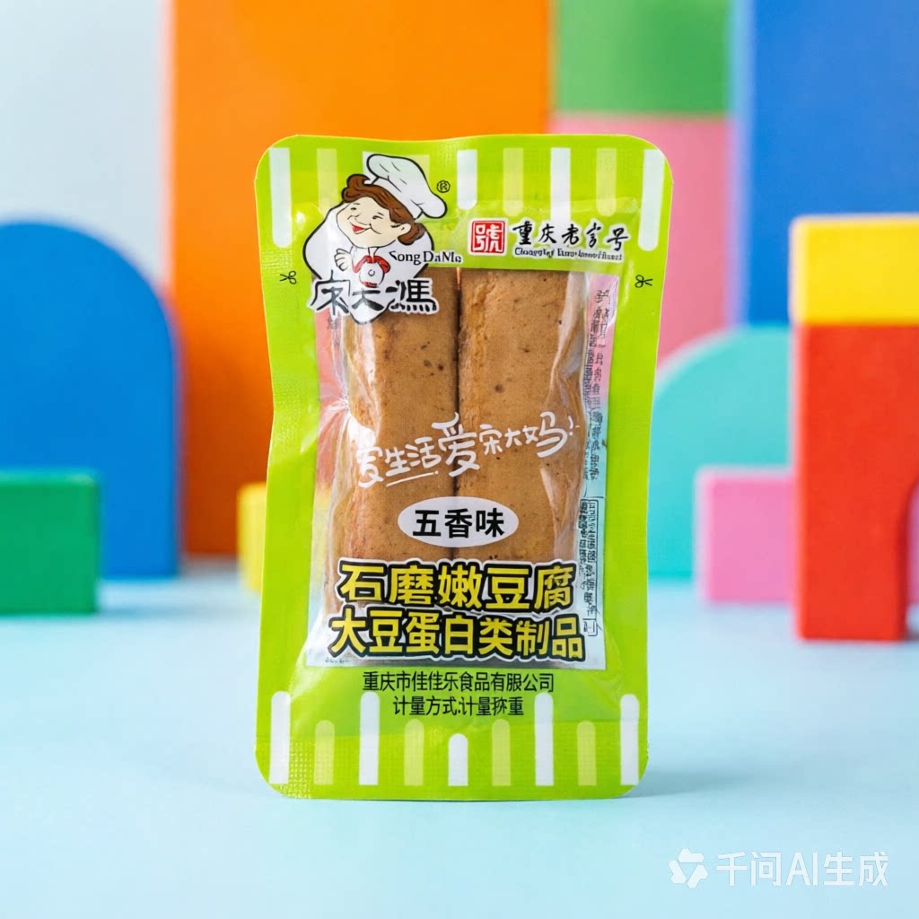 宋大妈石磨嫩豆腐五香味豆干休闲追剧办公室零食重庆特产独立小包