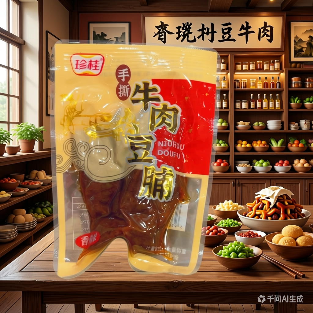 珍桂手撕牛肉豆脯香辣味
