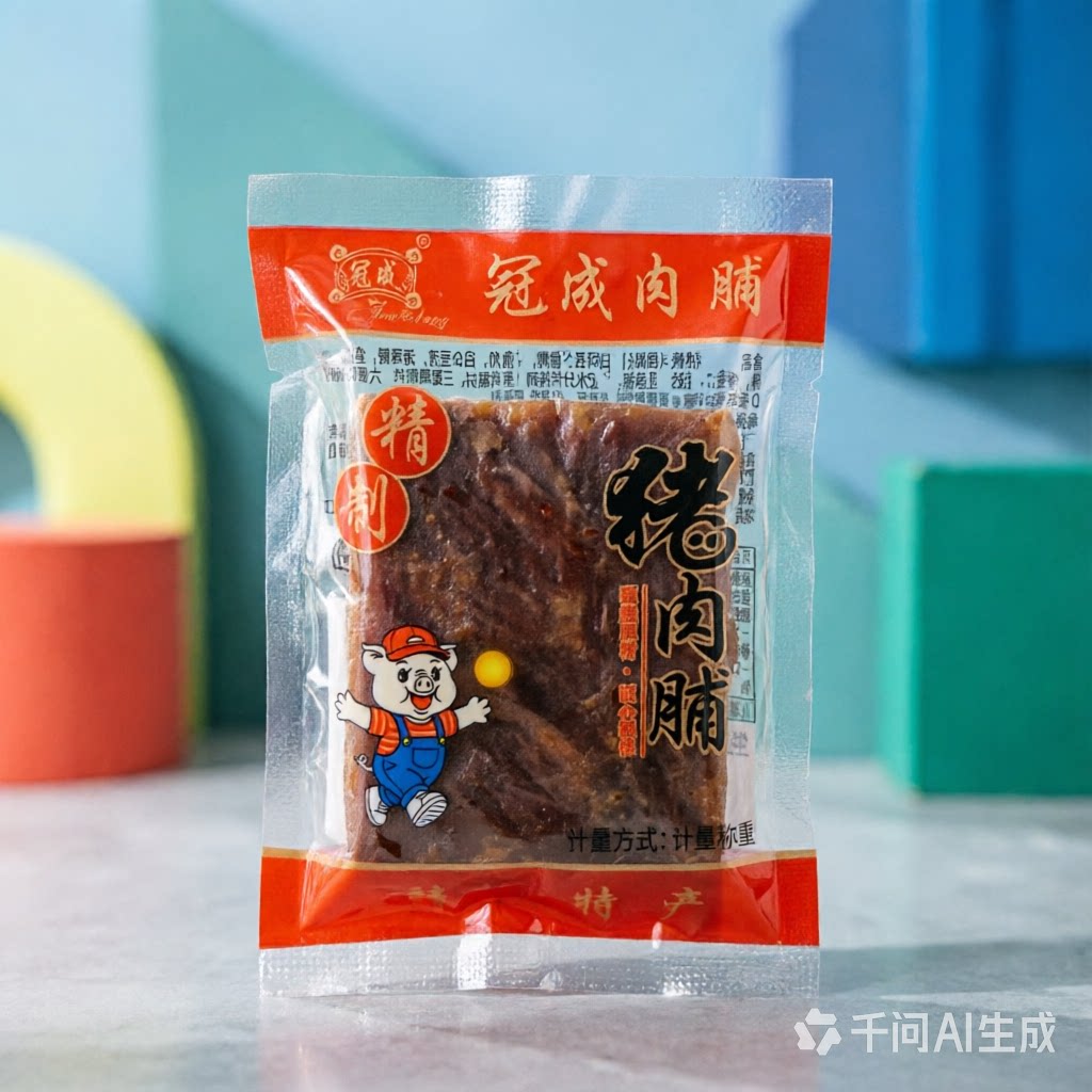 冠成精制猪肉脯独立小包装