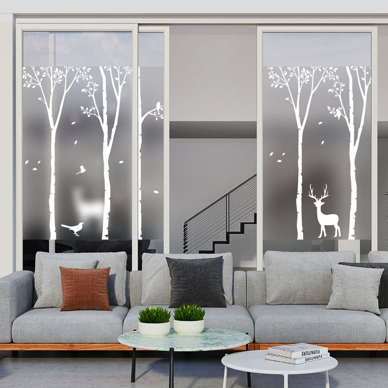 定制静电磨砂移门玻璃贴膜浴室家用防窥透光不透明北欧贴纸玫瑰,家居饰品,玻璃膜/贴,淘宝优惠券,粉丝福利购,淘宝优惠卷