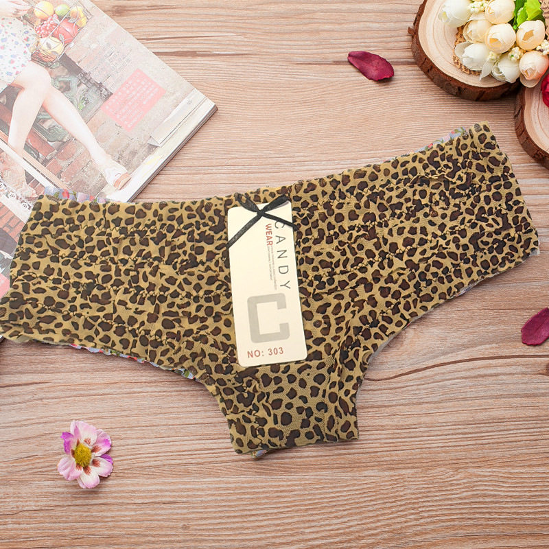 好质量 日系低腰平角蛋糕裤网纱印花性感女士蕾丝内裤女可爱