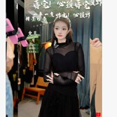 蝴蝶网纱上衣226428 侯允儿限定