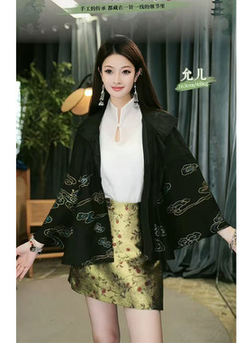 【侯允儿限定】香云纱自由·外套！斋家款~重磅桑蚕丝！