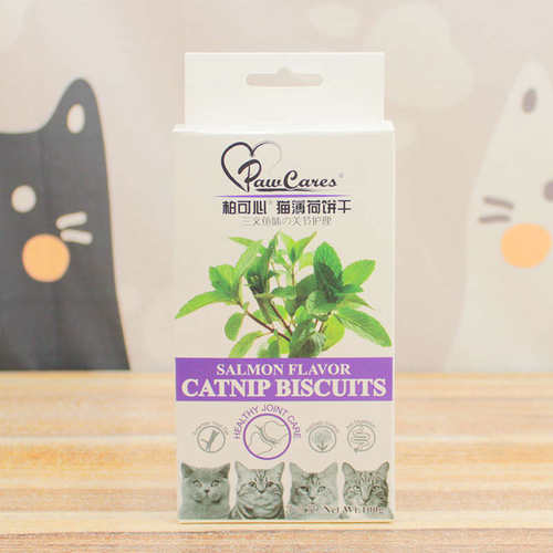 猫100g薄荷鱼k猫毛草零食柏可心饼干猫幼磨牙用去成球猫饼干猫咪