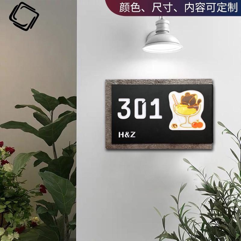 高端门牌定制商店门号牌店招工业风E科室牌公司部门牌企业牌匾家