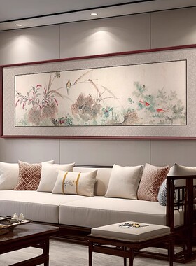 【设计师推荐】客厅卡纸花鸟挂画
