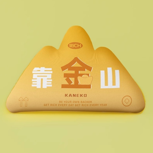 新中式靠山抱枕客厅沙发个性创意靠枕轻奢高级感腰枕异形工位靠垫