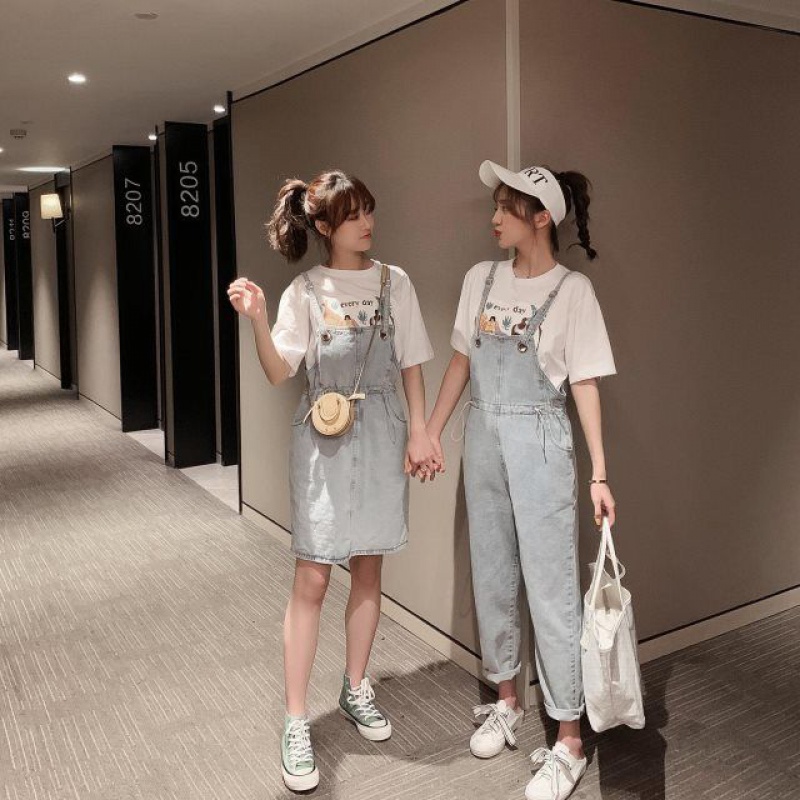 王小鸭艾莱依闺蜜装夏装2019连衣裙(非品牌)